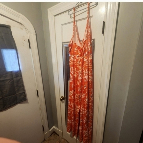 NWOT SHEIN 4x gorgeous orange summer jumpsuit - Picture 6 of 8